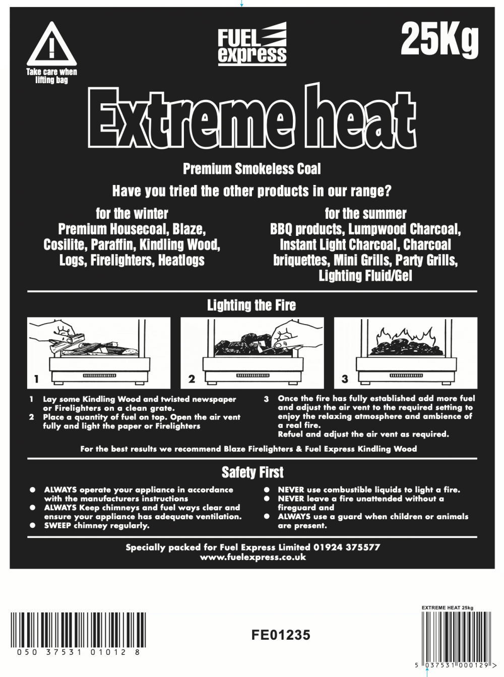 Extreme Heat 25Kg Our Best Selling Smokeless Fuel