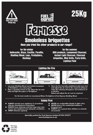 Fernesse briquettes information